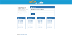 Desktop Screenshot of callerguide.com