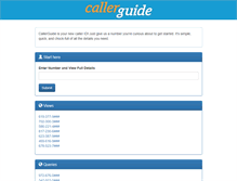 Tablet Screenshot of callerguide.com